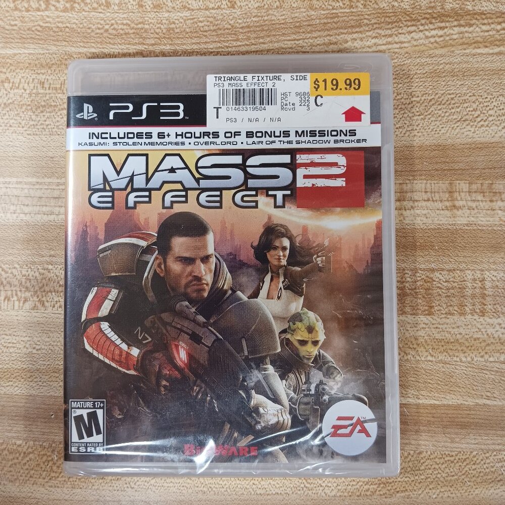 Mass Effect 2 PS3 Factory Sealed Video Game EA Playstation SCIFI BioWare Sony